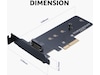 Akasa M.2 SSD to PCIe adapter card Tillbehör