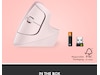 Logitech Lift Vertikal mus (dark rose) Mus