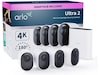 Arlo Ultra 2 övervakningskamera utomhus 4pk (vit) Övervakningskamera
