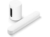 Sonos Sub Mini Trådlös subwoofer (vit) + Sonos Beam Soundbars