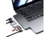 Satechi MacBook Air M2 Slim Pro Docking (rymdgrå) Dockningsstation och USB-hub