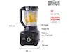 Braun Powerblend 9 kanna mixer JB 9040 (svart) Blenders
