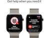 Apple Watch Series 10 GPS + LTE 42mm Titan (naturlig) Smartwatches