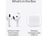 Apple AirPods 4 Aktiv brusreducering trådlösa hörlurar, In-ear (vit) In-ear hörlurar