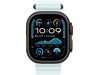 Apple Watch 49mm Black Titanium Ocean Band (ice blue) Armband