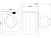 Whirlpool FFB 9458 WV EE tvättmaskin (vit) Tvättmaskin