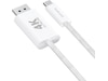 4smarts USB-C till Displayport kabel 2m (vit) USB-kablar
