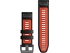 Garmin QuickFit Silikonarmband 26mm (svart/röd) Armband