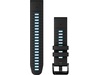 Garmin QuickFit Silikonarmband 22mm (svart/cirrusblå) Armband