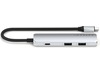 Satechi 4-i-1 Slim 4K Multiport docking (silver) Dockningsstation och USB-hub