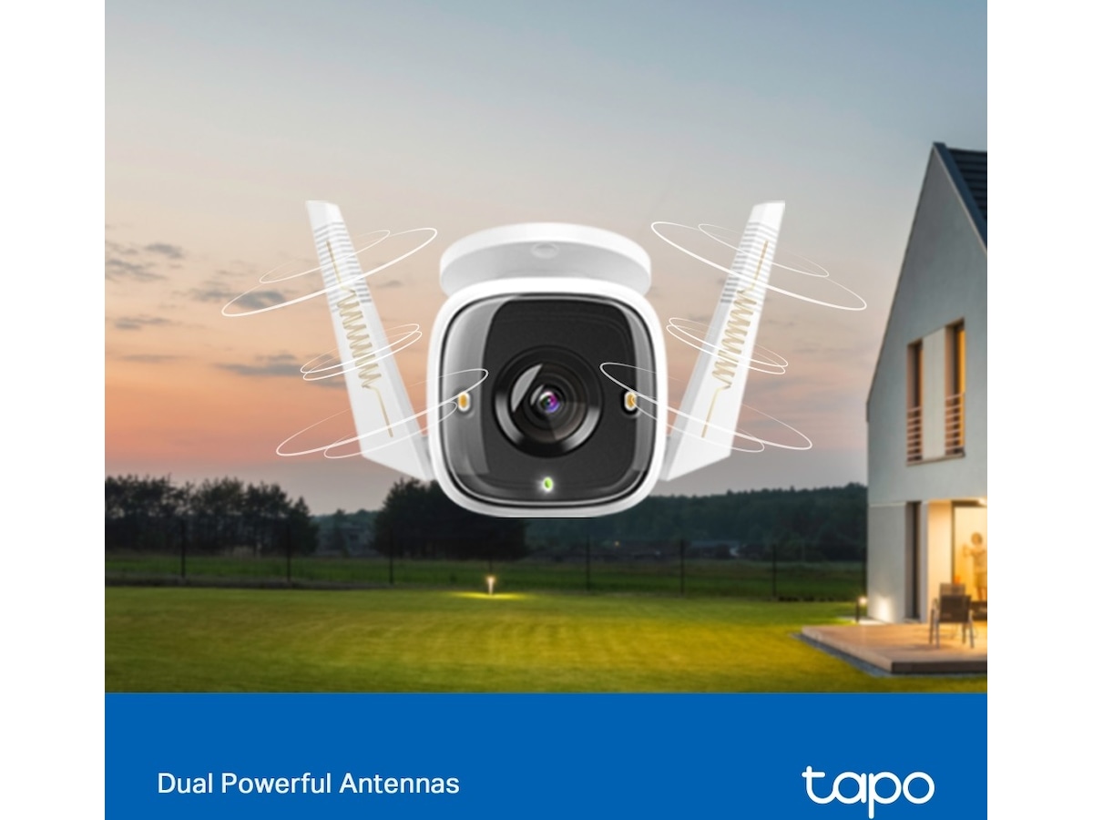 TP-Link Tapo C320WS 2K WiFi Camera Outdoor (vit) Övervakningskamera