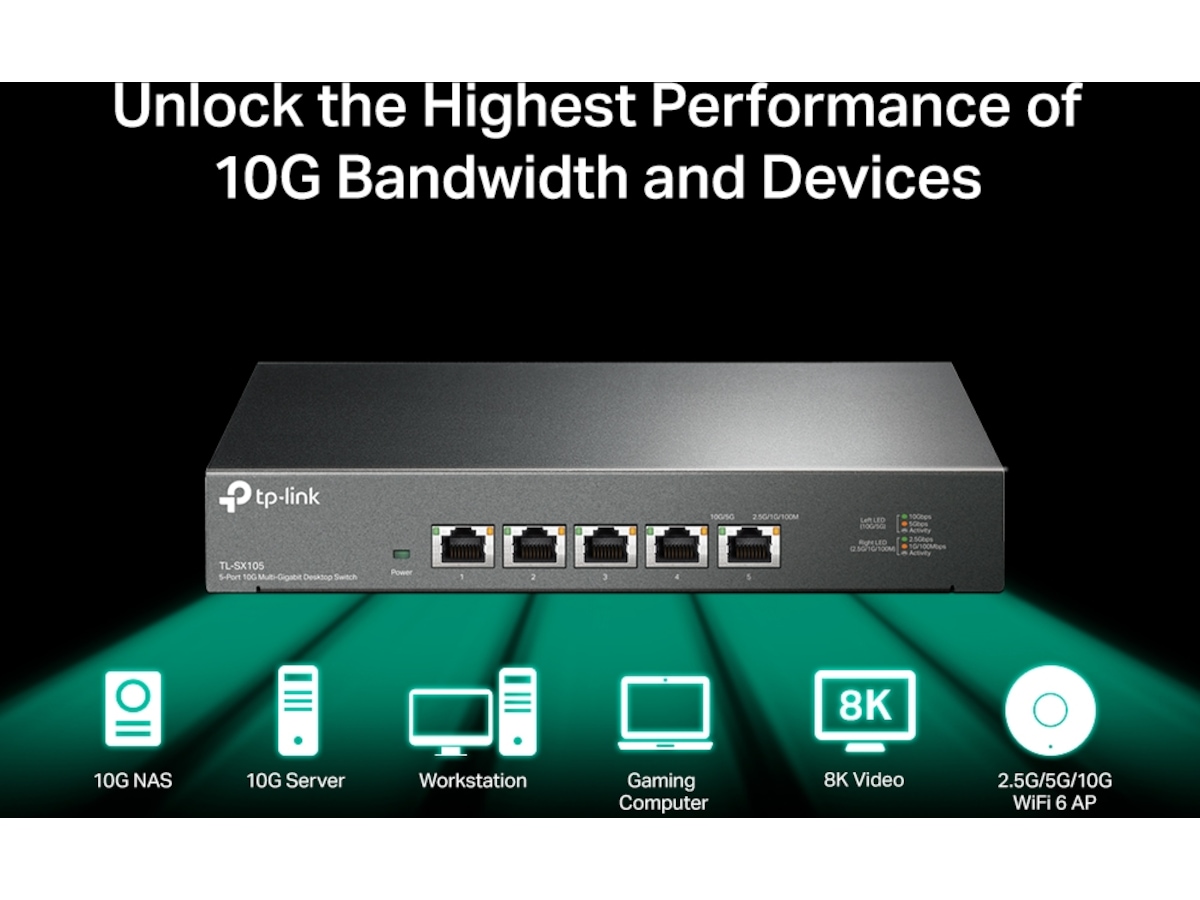 TP-Link TL-SX105 5-Port 10G Switch Switchar