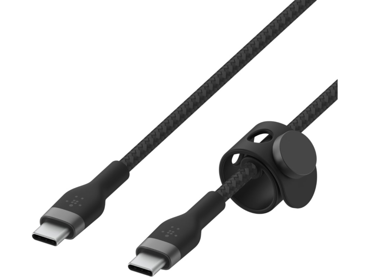 Belkin USB-C till USB-C kabel 1m (svart) USB-kablar