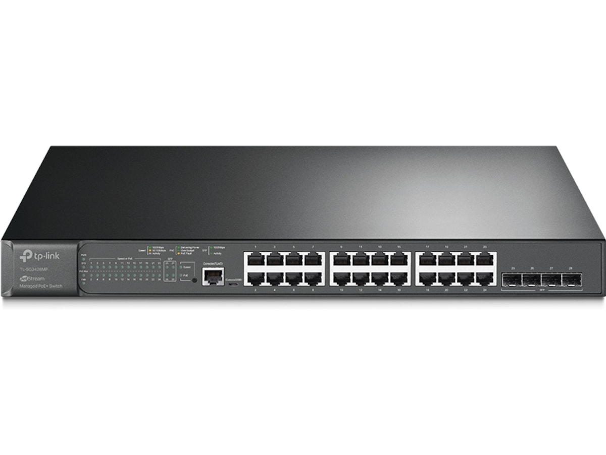 TP-Link JetStream 28-Port Gigabit L2+ Switch -B-Grade Demo nätverk