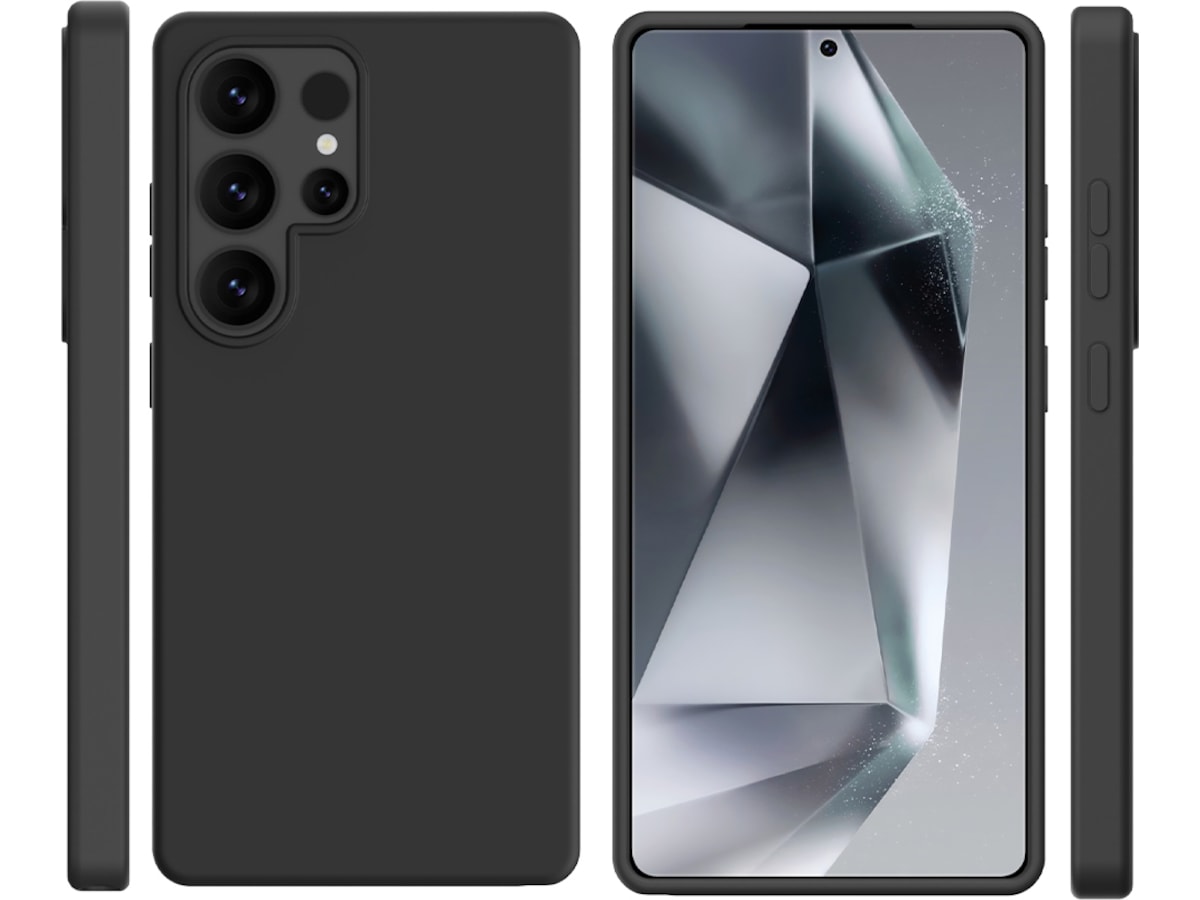 iiglo Galaxy S25 Ultra Silikonskal (svart) Mobilskal