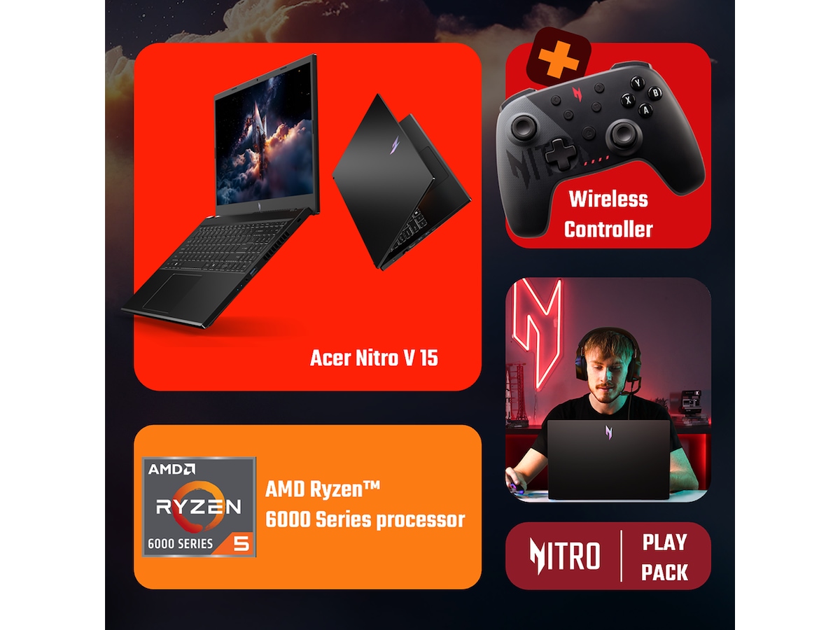 Acer Nitro V 15 ANV15-41 15,6" FHD 165 Hz inkl. handkontroll Gaming laptop