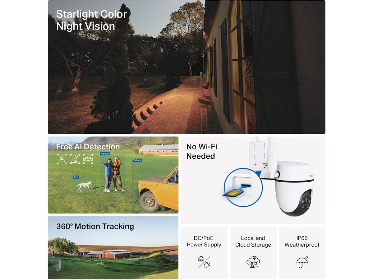 Tapo C501GW 4G övervakningskamera Övervakningskamera