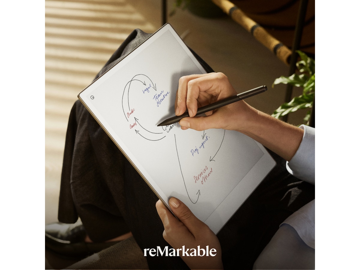 reMarkable Paper Pro 11,8" 64 GB inkl. Marker Plus och Book Folio (svart läder) Digitala anteckningsblock och tillbehör
