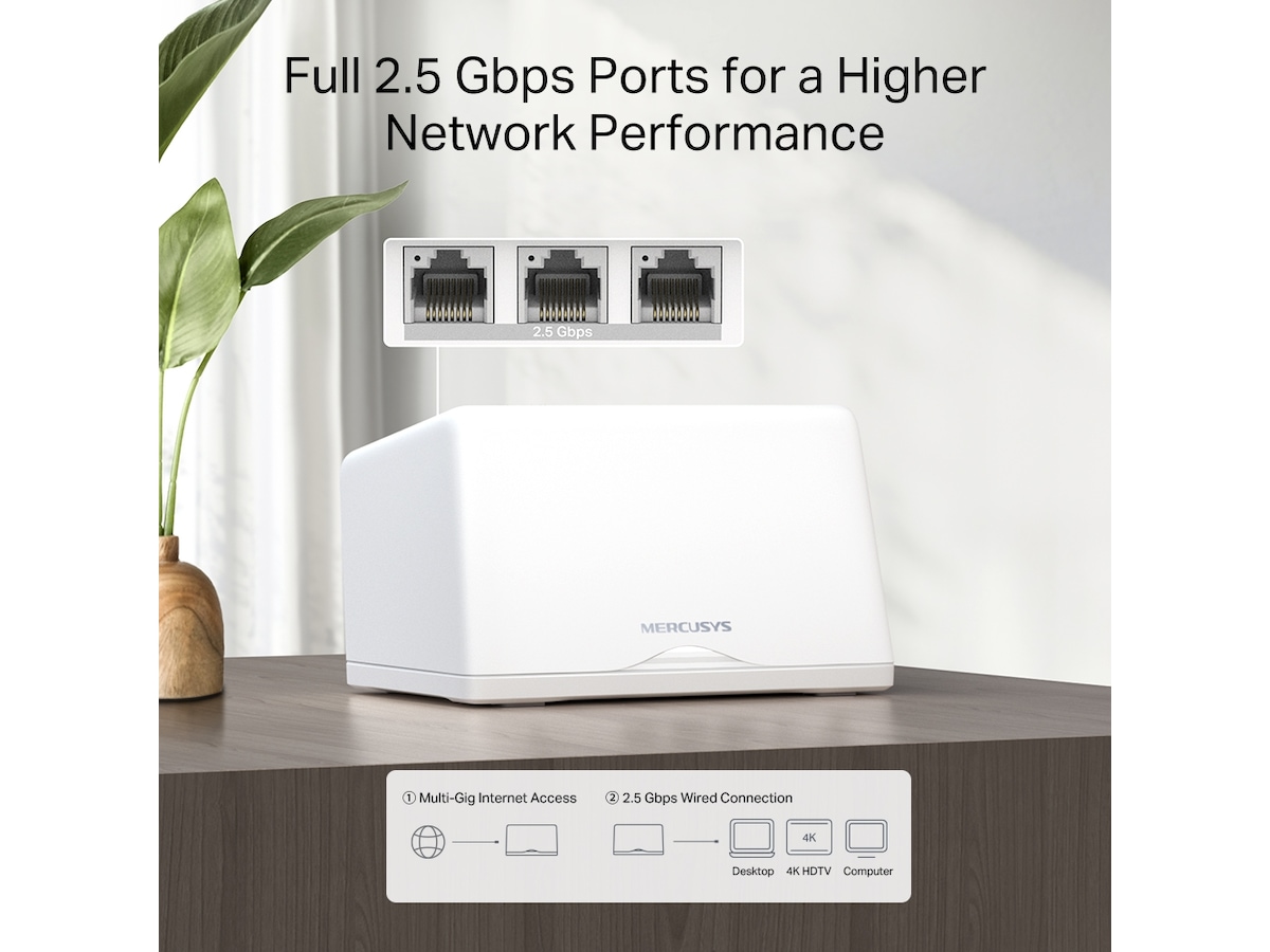 Mercusys Halo H47BE 2-pack mesh -B-Grade Demo nätverk