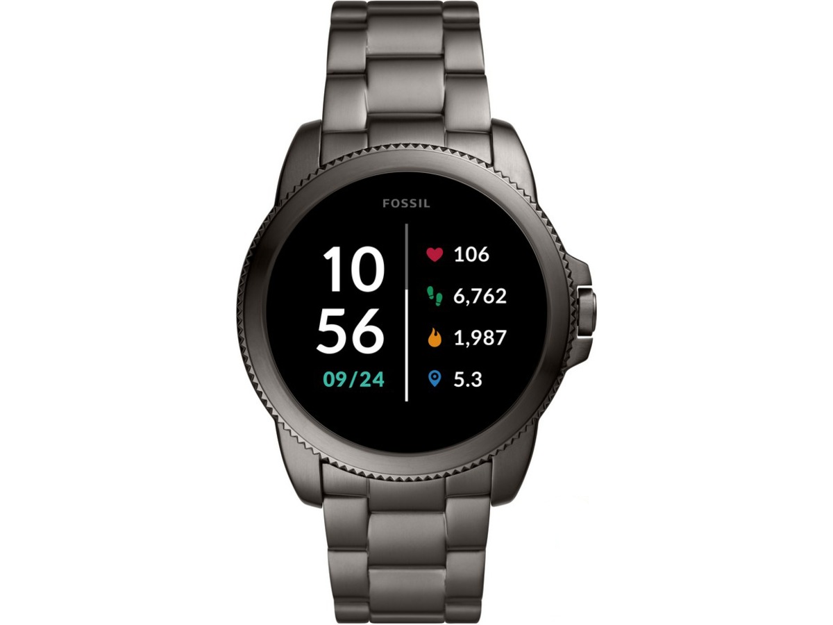 Fossil Gen 5E smartklocka 44mm - Smoke Stainless Steel - Komplett.se