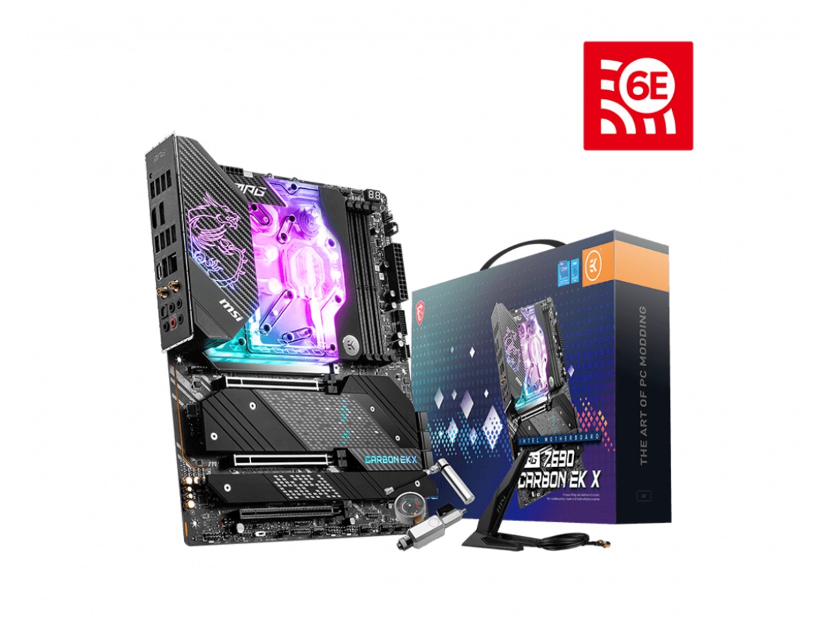MSI MPG Z690 CARBON EK X Moderkort Intel Socket Komplett se