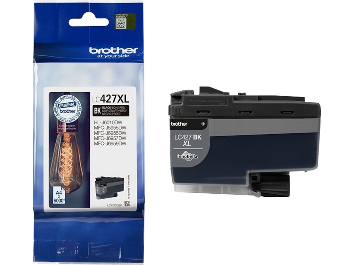 Brother bläck LC427XLBK Svart Bläckpatron