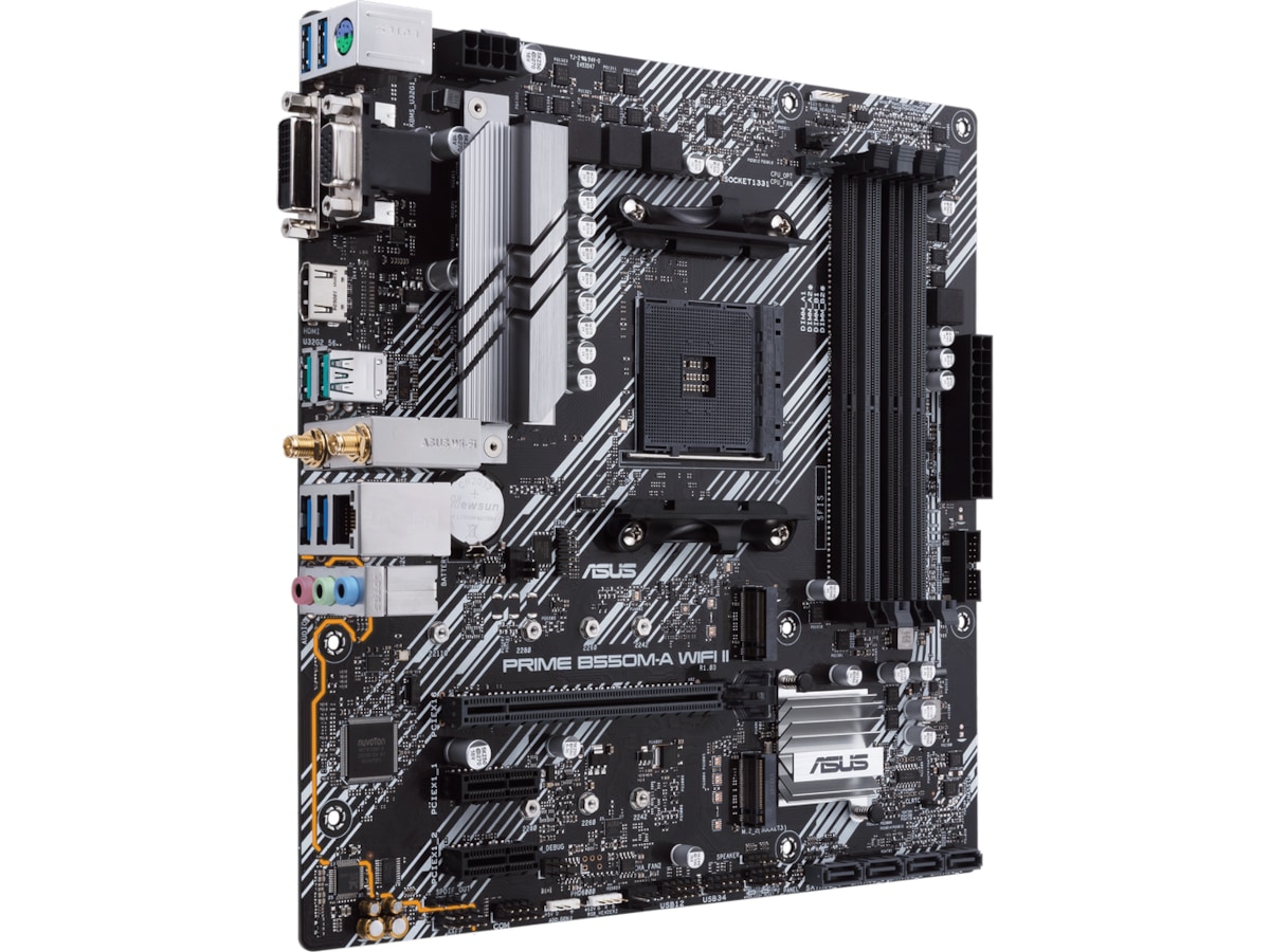 ASUS PRIME B550M-A WIFI II Moderkort AMD Socket