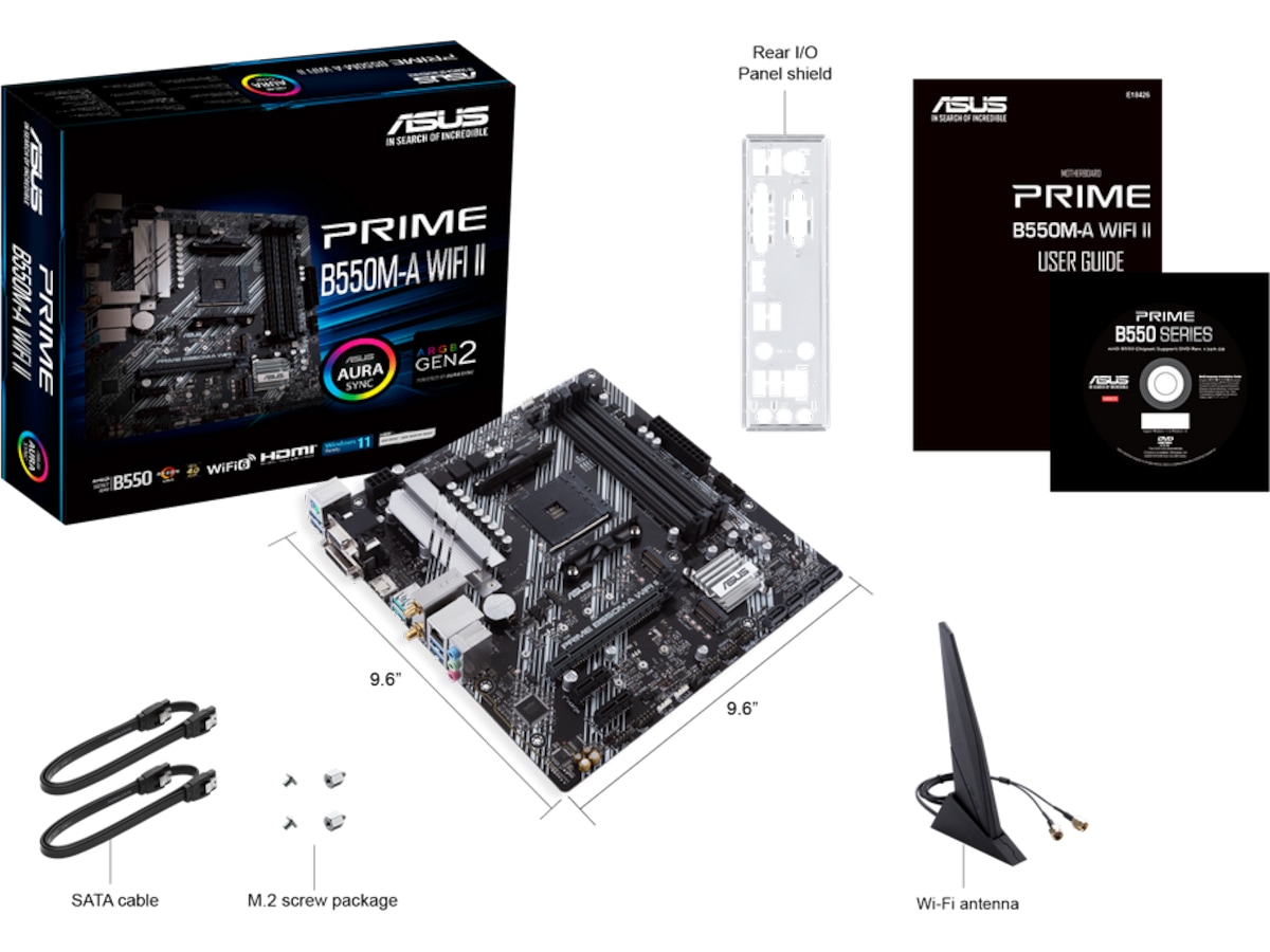 ASUS PRIME B550M-A WIFI II Moderkort AMD Socket