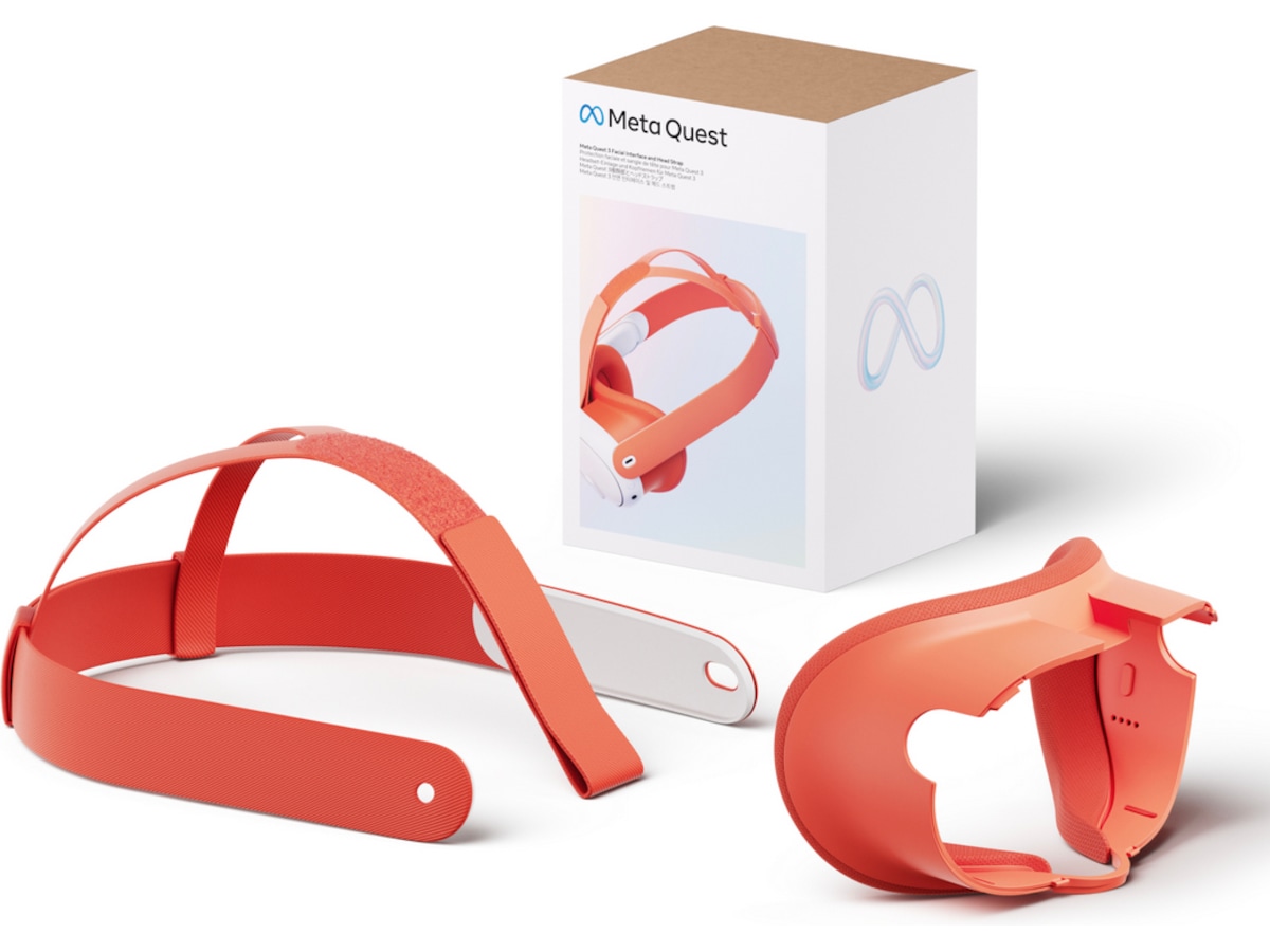 Meta Ansiktsdel och huvudrem (orange) VR-tillbehör