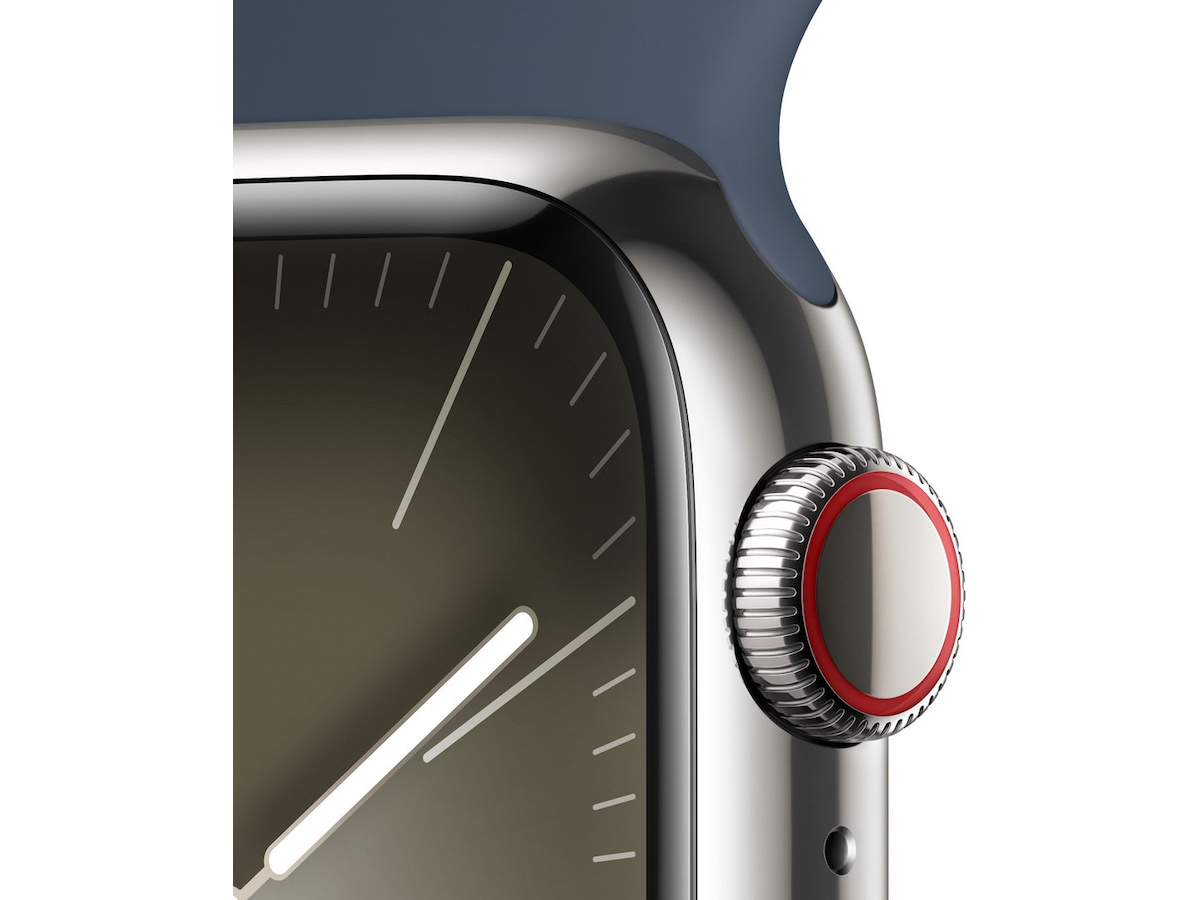Apple Watch Series 9 GPS + LTE 41mm Rostfritt stål (silver) Smartwatches
