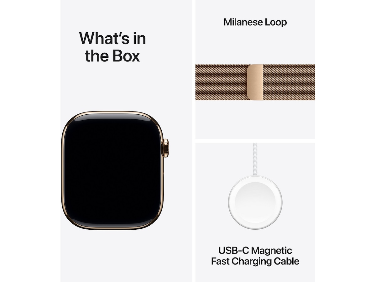 Apple Watch Series 10 46mm GPS + LTE Titan (guld) Smartwatches