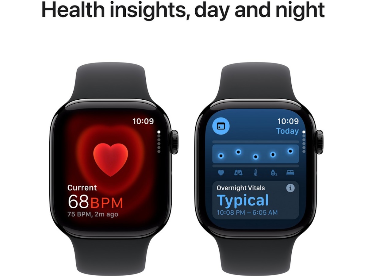 Apple Watch Series 10 GPS 42mm Aluminium (gagatsvart) Smartwatches