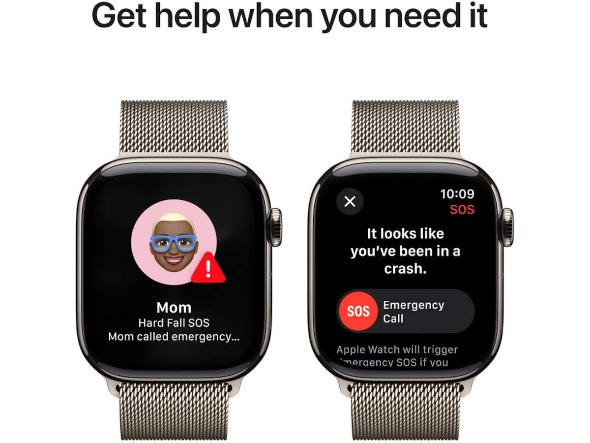 Apple Watch Series 10 GPS + LTE 42mm Titan (naturlig) Smartwatches