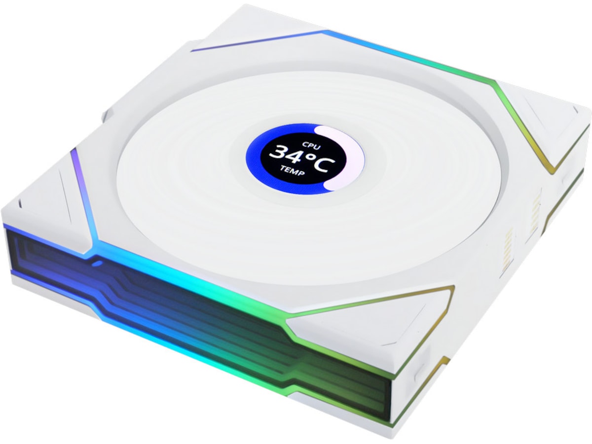 Lian Li UNI FAN TL Wireless LCD Reverse (vit) Fläkt