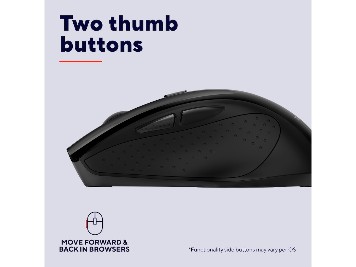 Trust Nito Silent trådlös mus (svart) Mus