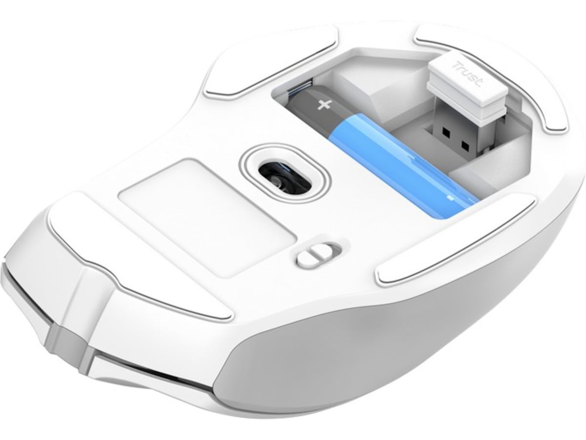 Trust Nito Silent trådlös mus (vit) Mus