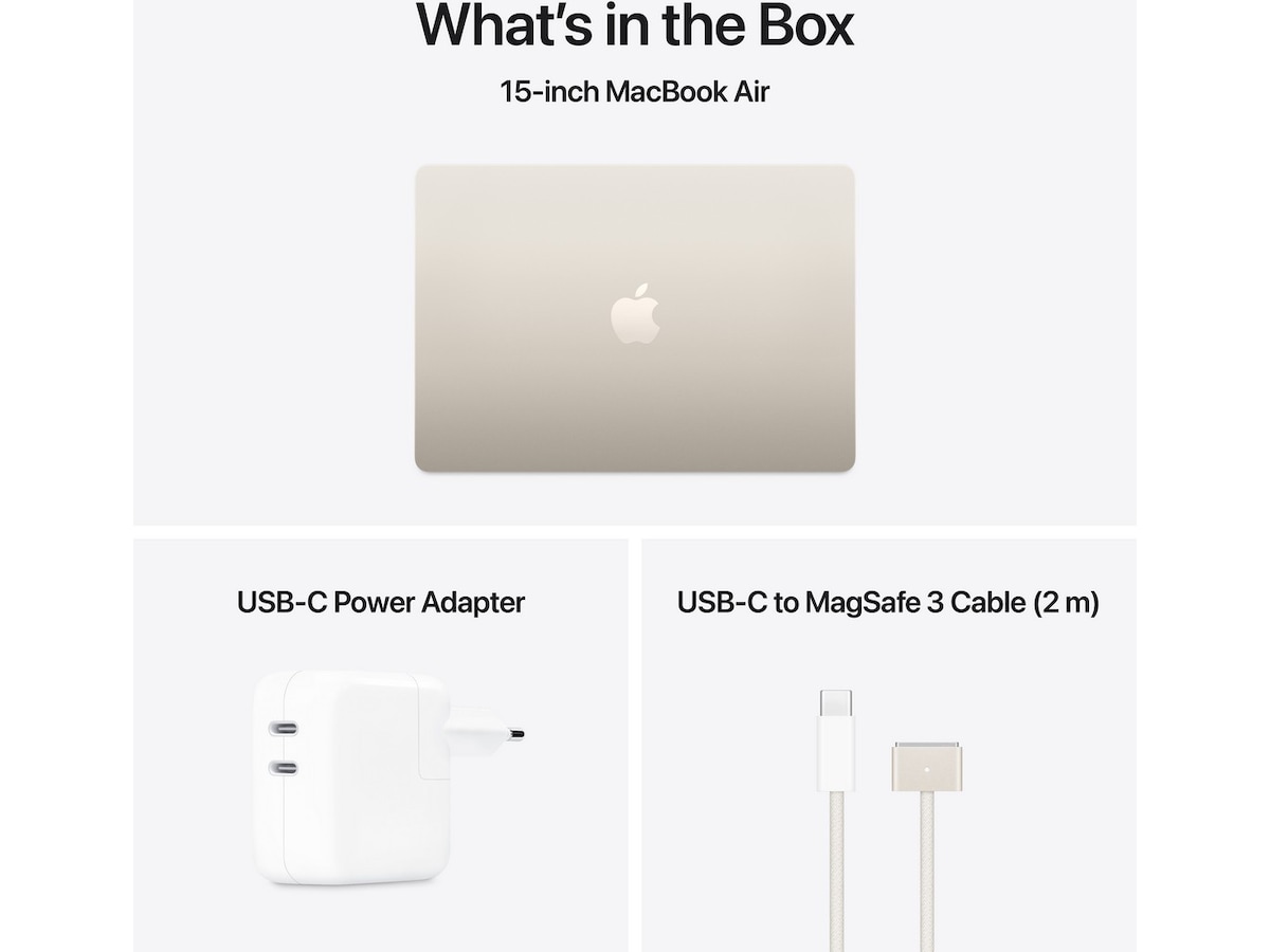 MacBook Air 15" M4 (2025) 512GB (stjärnglans) Datorer - Bärbara / laptop