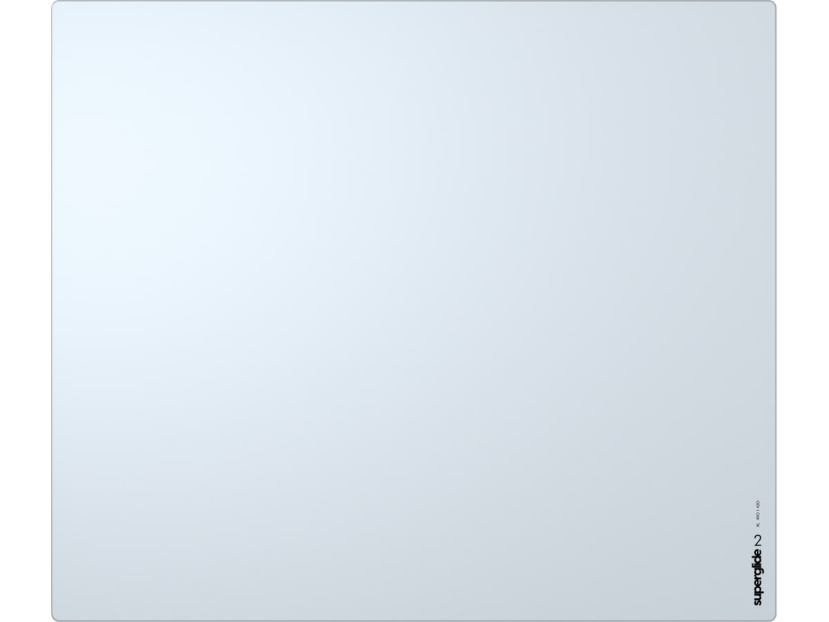 Pulsar Superglide Glass Musematta XL (vit) Gamingmusmatta