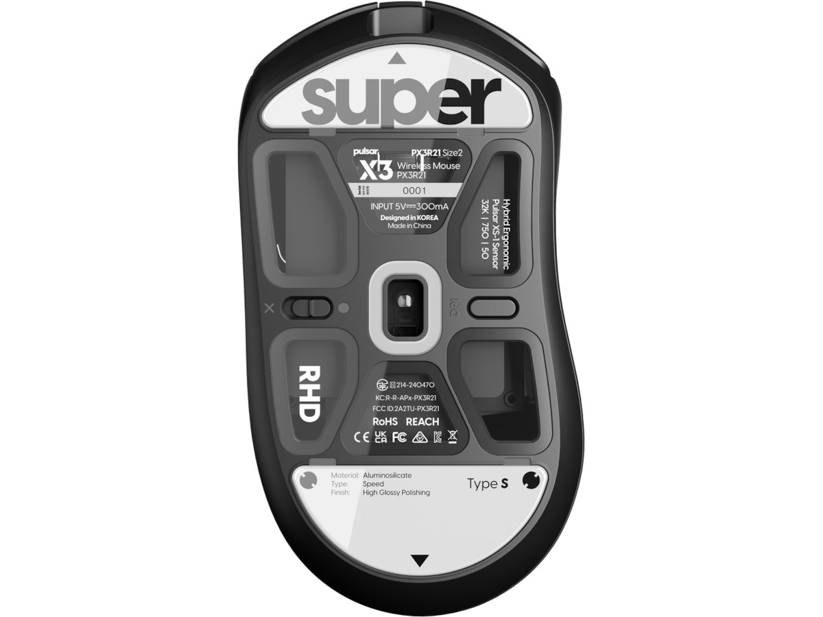 Pulsar Superglide Type-S X3 Series (vit) Tillbehör till gaming tangentbord och mus