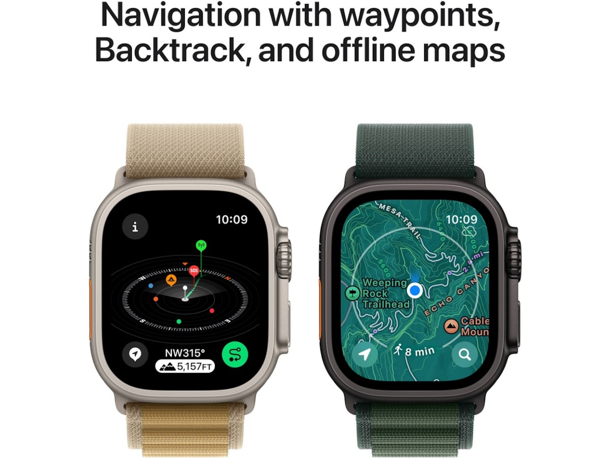 Apple Watch Ultra 2 49mm GPS + LTE Titan (svart) -B-Grade Demo watches