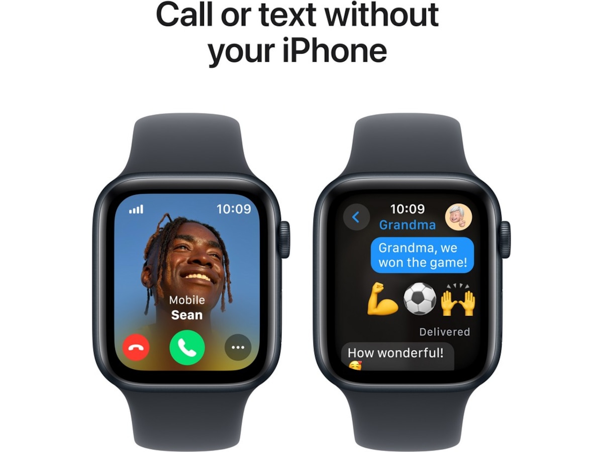 Apple Watch SE 44mm GPS + LTE Aluminium (midnatt) -B-Grade Demo watches