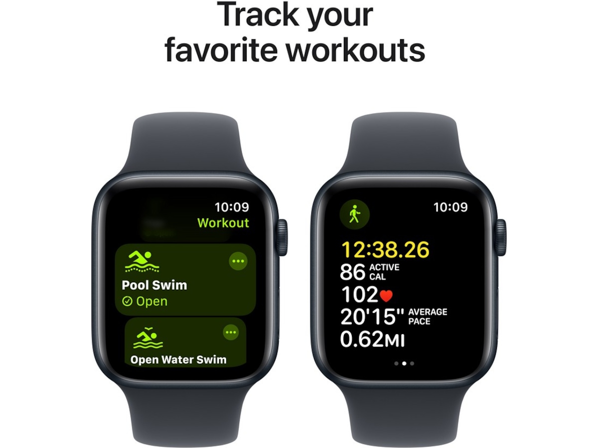 Apple Watch SE 44mm GPS + LTE Aluminium (midnatt) -B-Grade Demo watches