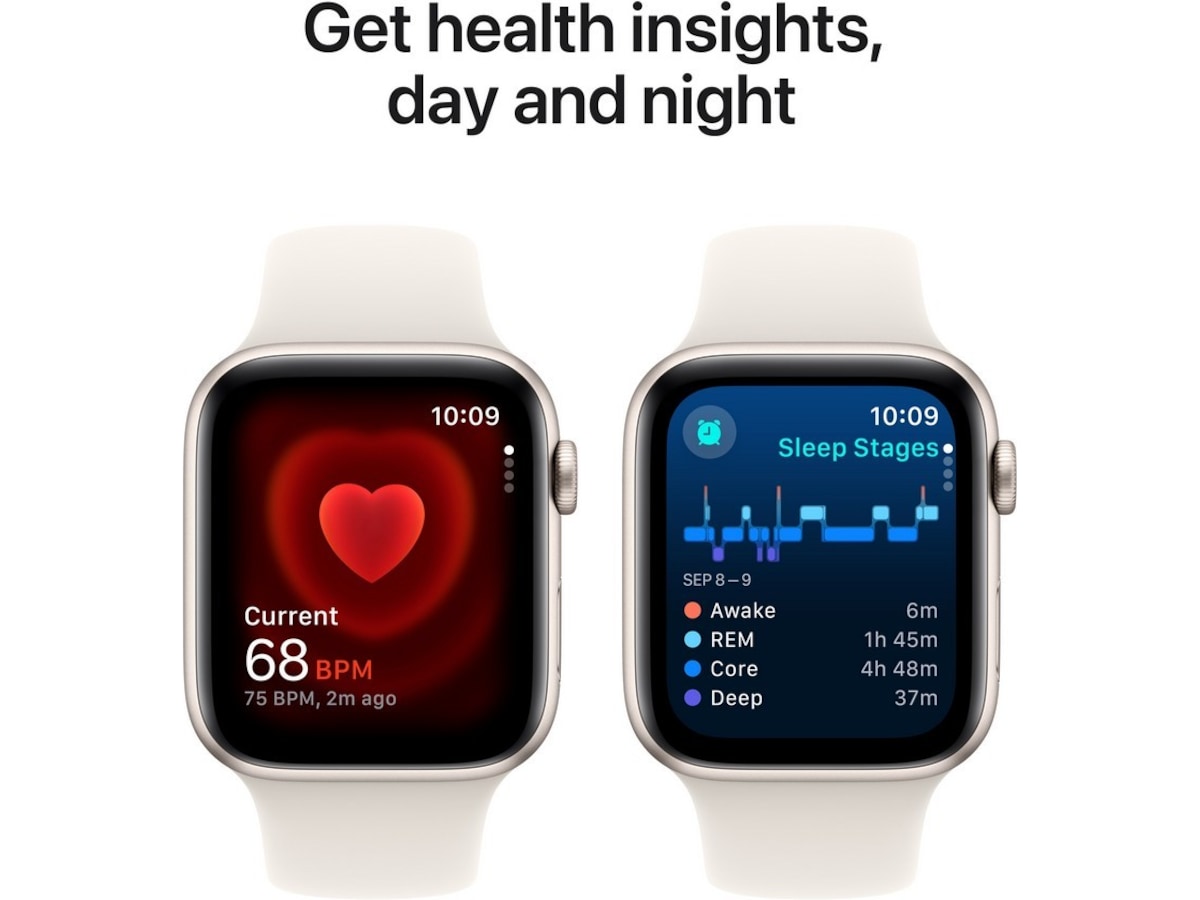 Apple Watch SE 44mm GPS Aluminium (stjärnglans) -B-Grade Demo watches