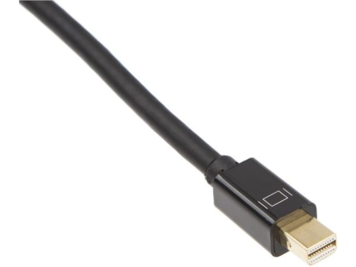MiniDP till Displayport kabel 1m (svart) Skärmkablar