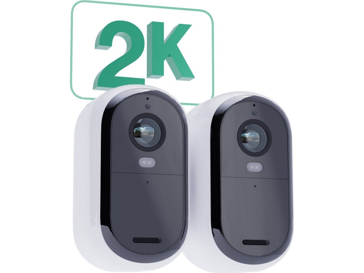 Arlo Essential 2 XL 2K Outdoor Säkerhetskamera (vit) 2pk Övervakningskamera