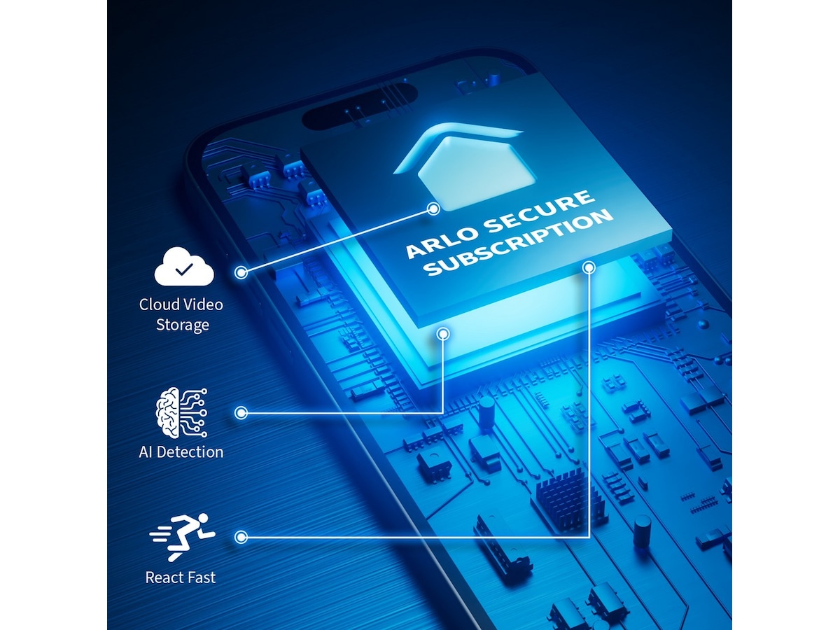 Arlo Essential 2 XL 2K Outdoor Säkerhetskamera (vit) 2pk Övervakningskamera