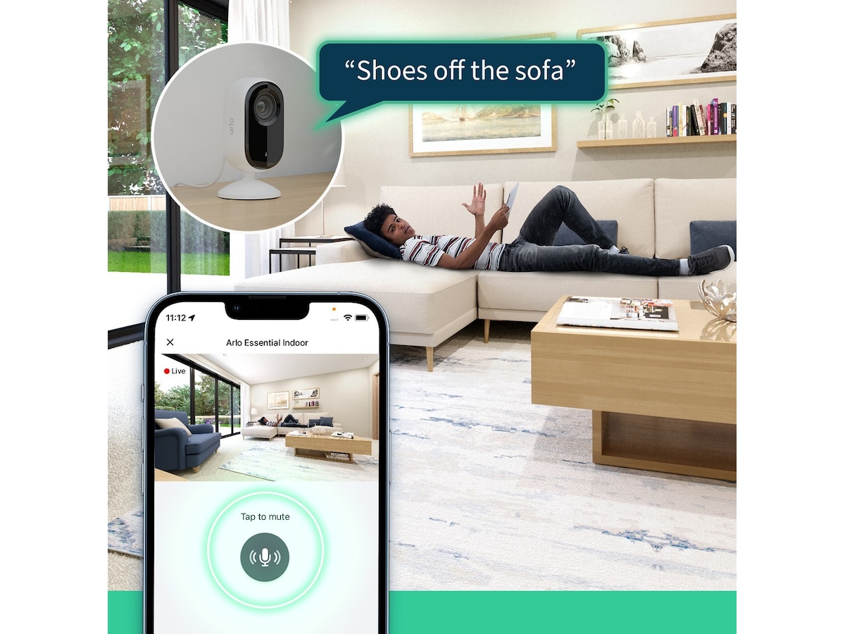 Arlo Essential 2 2K Indoor Video Doorbell 2pk -B-Grade Demo hem & hushåll