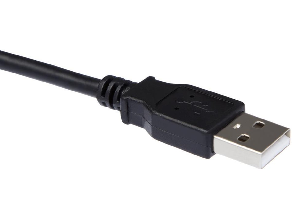 USB-A till USB Micro-B kabel 0,5m (svart) USB-kablar