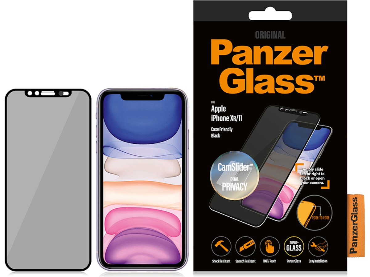 PanzerGlass iPhone XR / 11 CamSlider Skärmskydd Skärmskydd mobiltelefon