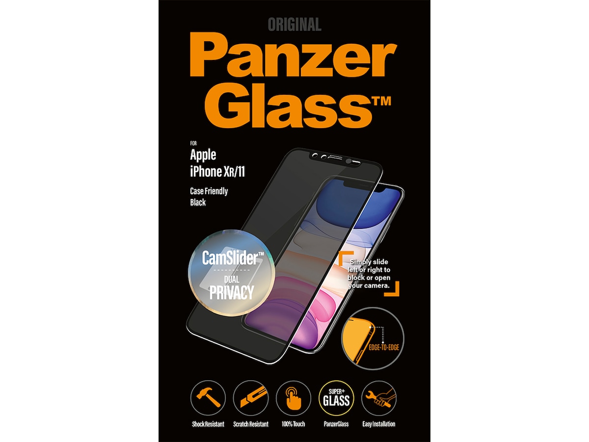 PanzerGlass iPhone XR / 11 CamSlider Skärmskydd Skärmskydd mobiltelefon
